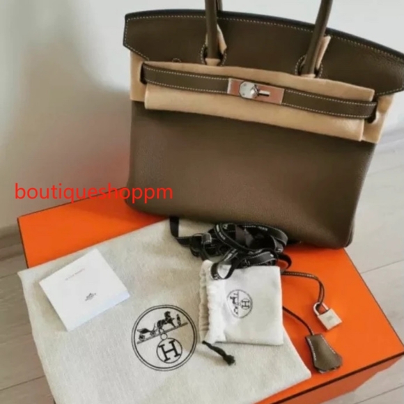 💎✨Nice offer✨💎Borsa hermes birkin Togo etoupe 30 - Picture 1 of 7
